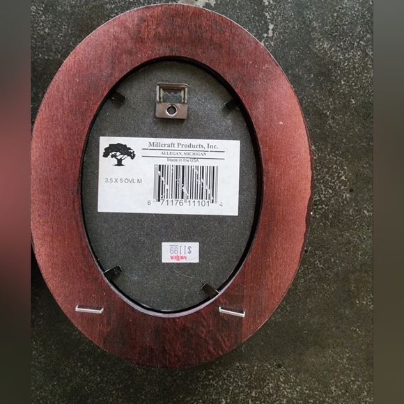 Set of Three Oval Wooden Mirrors - Picture 10 of 10